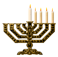 4th night Hanukkah manorah